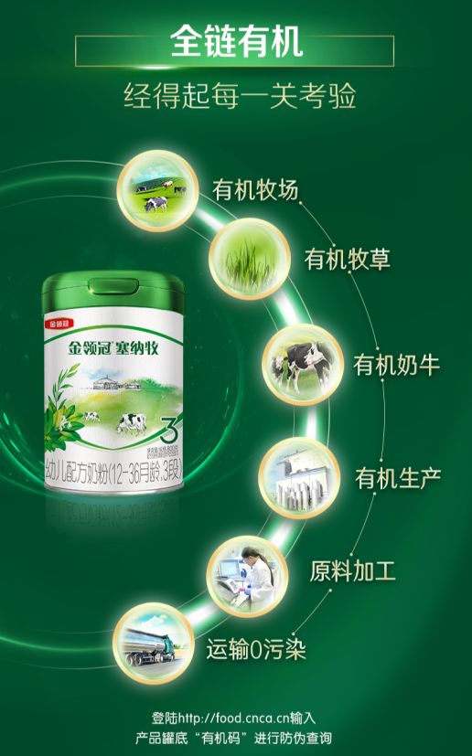奶源+HMO营养双重保障安心之选PG麻将胡了伊利金领冠塞纳牧有机(图2)
